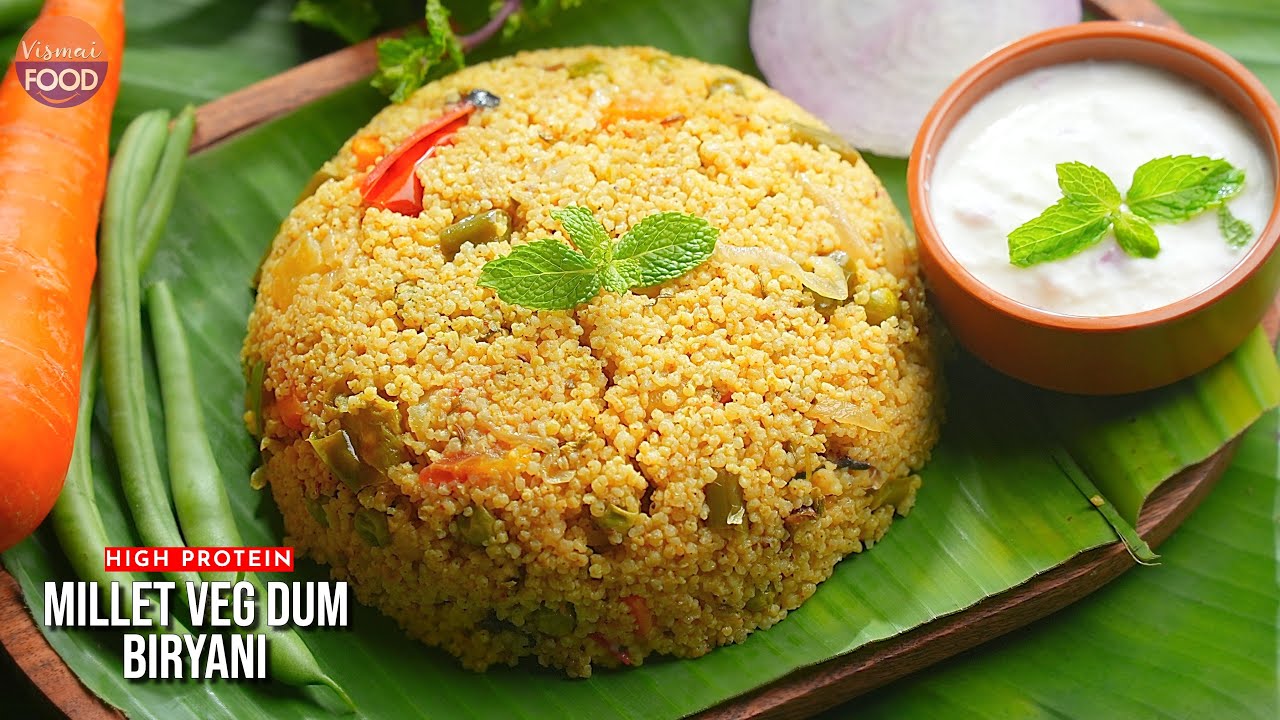 ప్రోటీన్ రిచ్ మిల్లెట్ వెజ్ ధం బిర్యాని | Healthy & Flavorful Millet Veg Dum Biryani Recipe