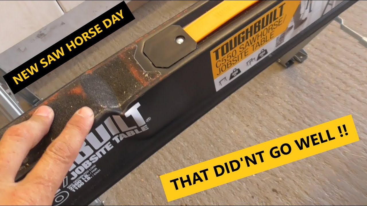 ***THE TOUGHBUILT C550 SAWHORSE***(its taken a battering!)ITS NEW SAWHORSE TIME