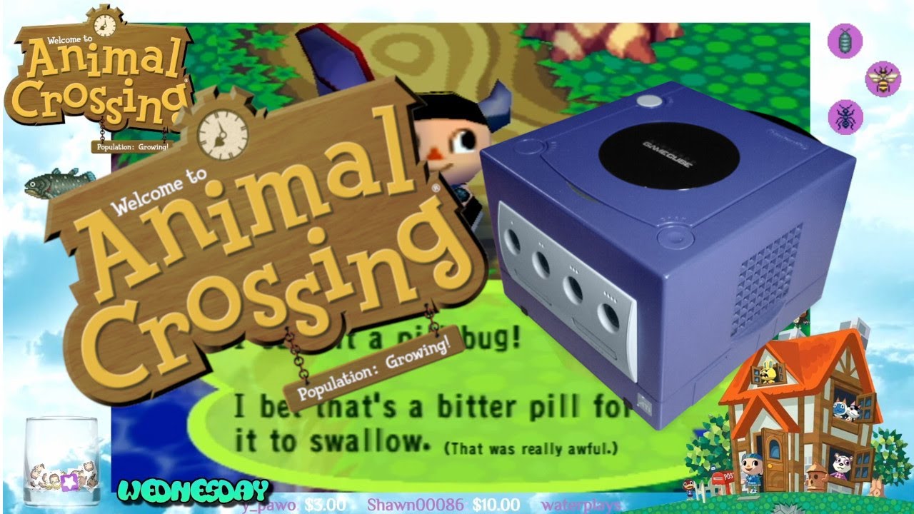 Lets Play Animal Crossing on the Gamecube - EP 15 - Catching the Pill Bug under a Rock! Finally!