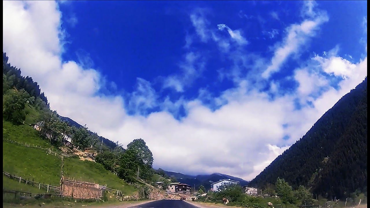 Muhteşem Yol Manzarası/ İkizdere Vadisi(Rize)- Ovit Tüneli-Ovit Dağı-İspir(Erzurum)/Mozart-Beethoven