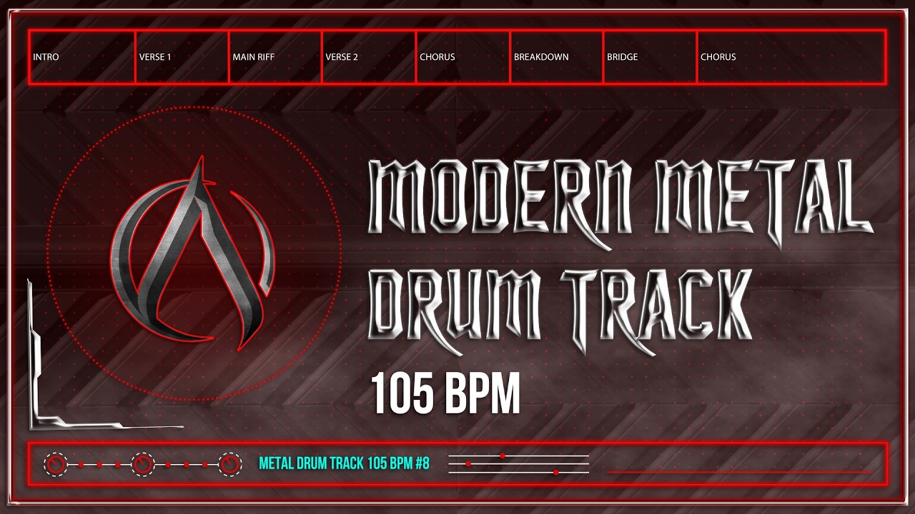 Modern Metal Drum Track 105 BPM | Preset 3.0 | Reissued (HQ,HD)