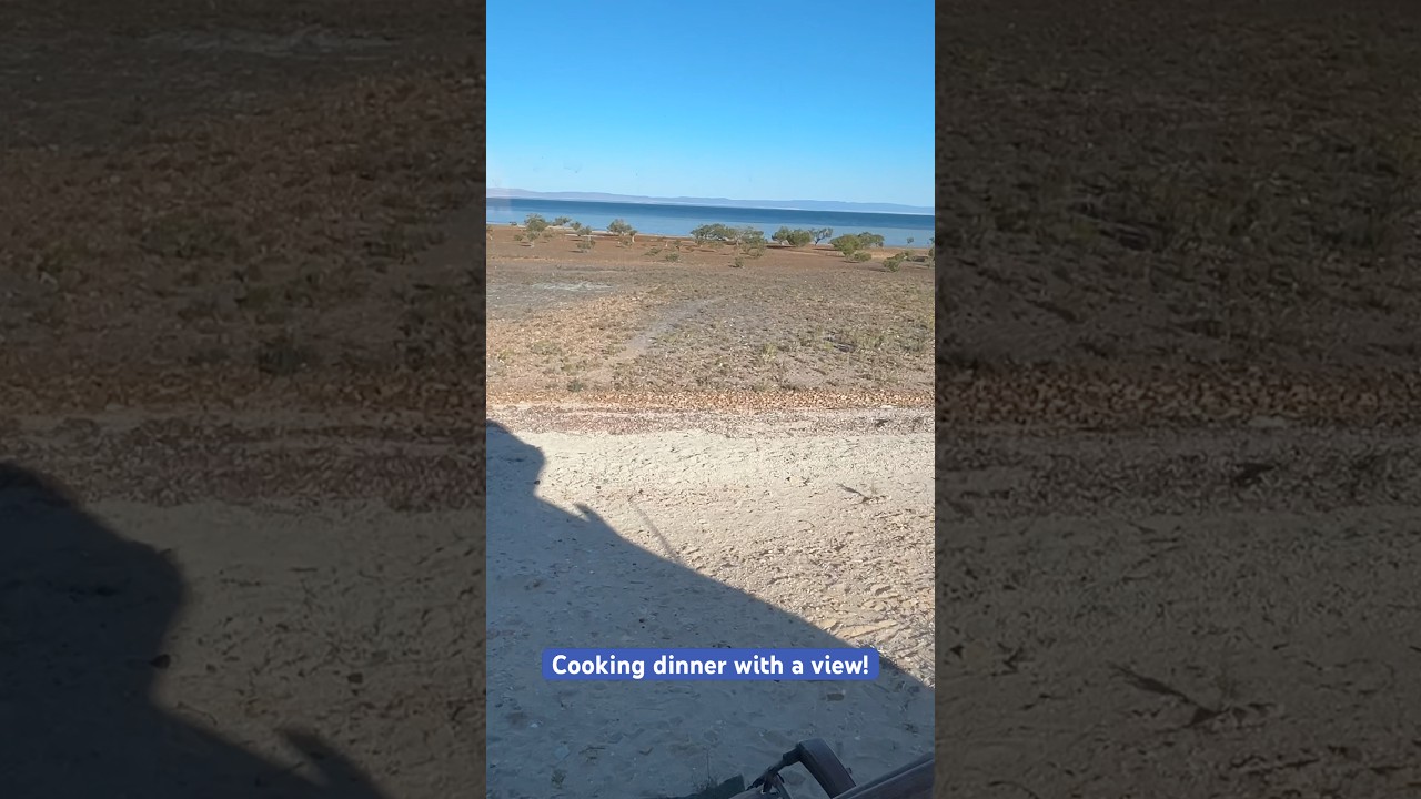 Cooking dinner tonight with a classic Aussie view. 