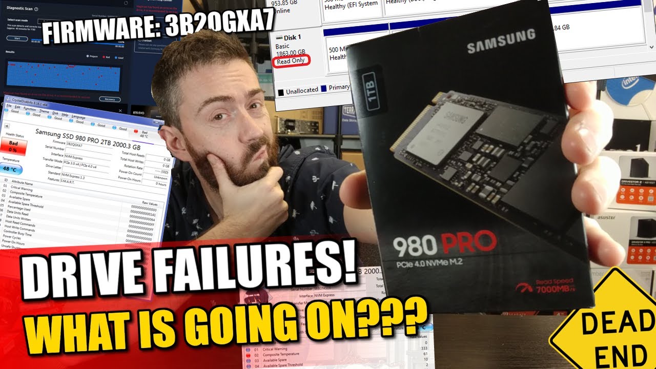 Samsung SSDs Dying! 980 Pro, 990, 970 EVO PLUS, PM9A1 Fails - Everything We Know So Far!