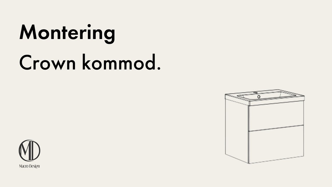 Montering kommod Crown - Macro Design