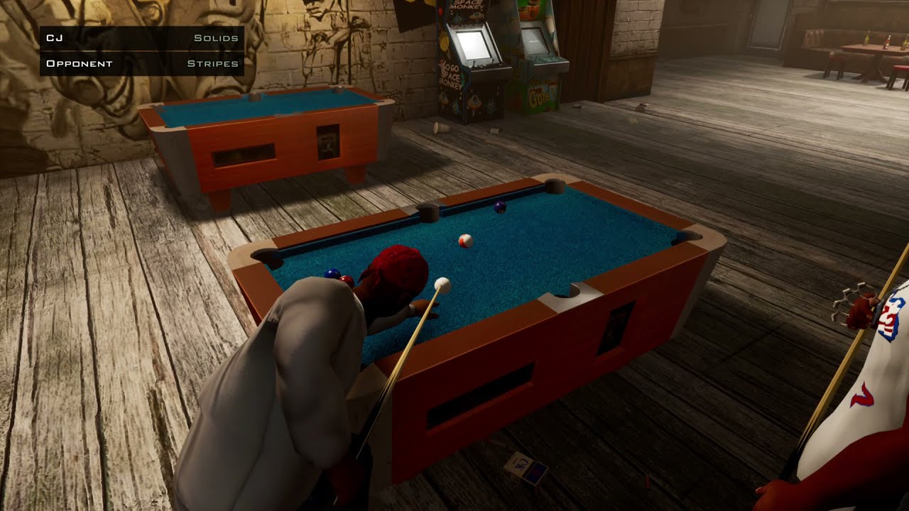 GTA San Andreas The Definitive Edition Playing Pool