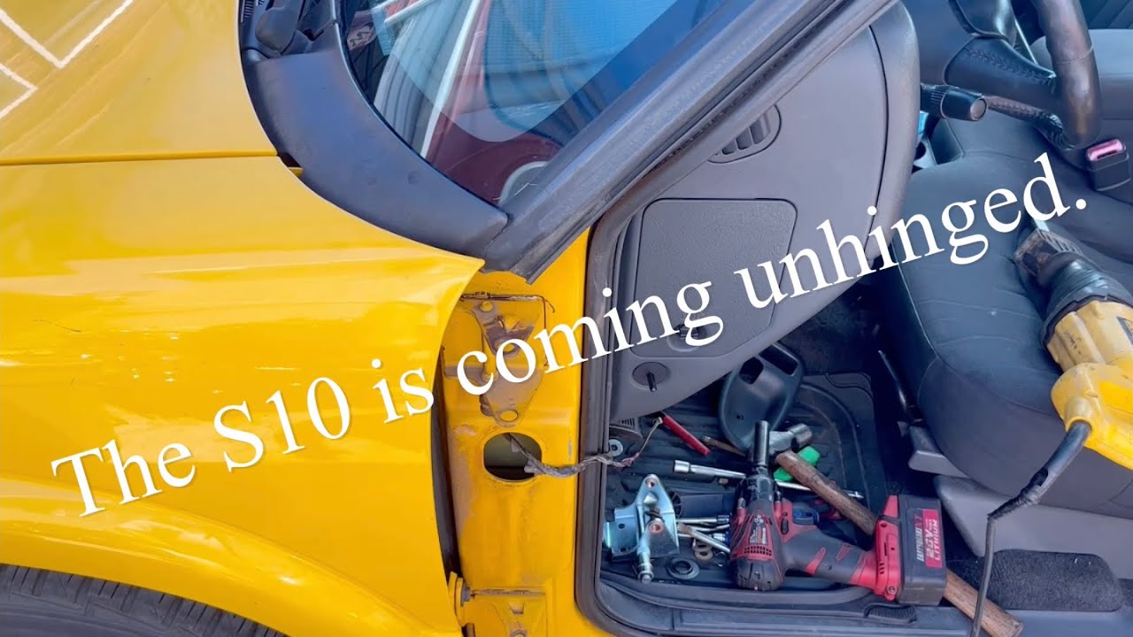 Дверь не должна отваливаться. Замена петель на Chevrolet S10.