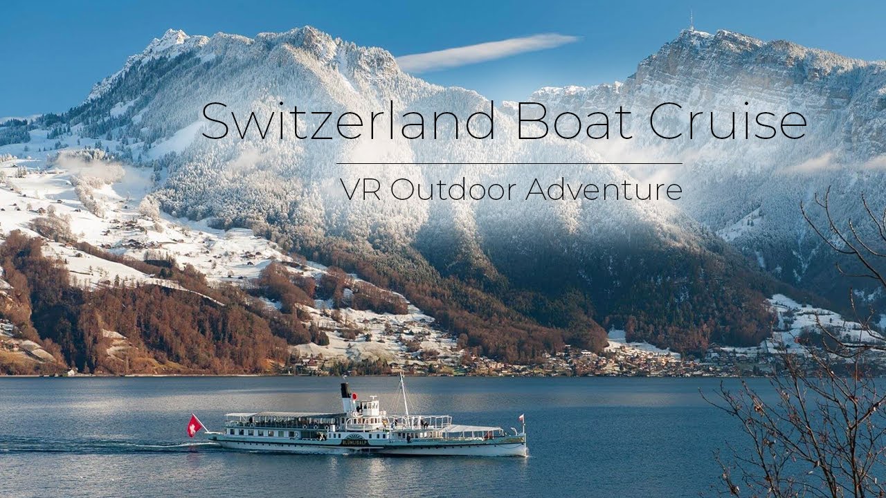 Switzerland Boat Cruise | VR Experience with Relaxing Piano Music