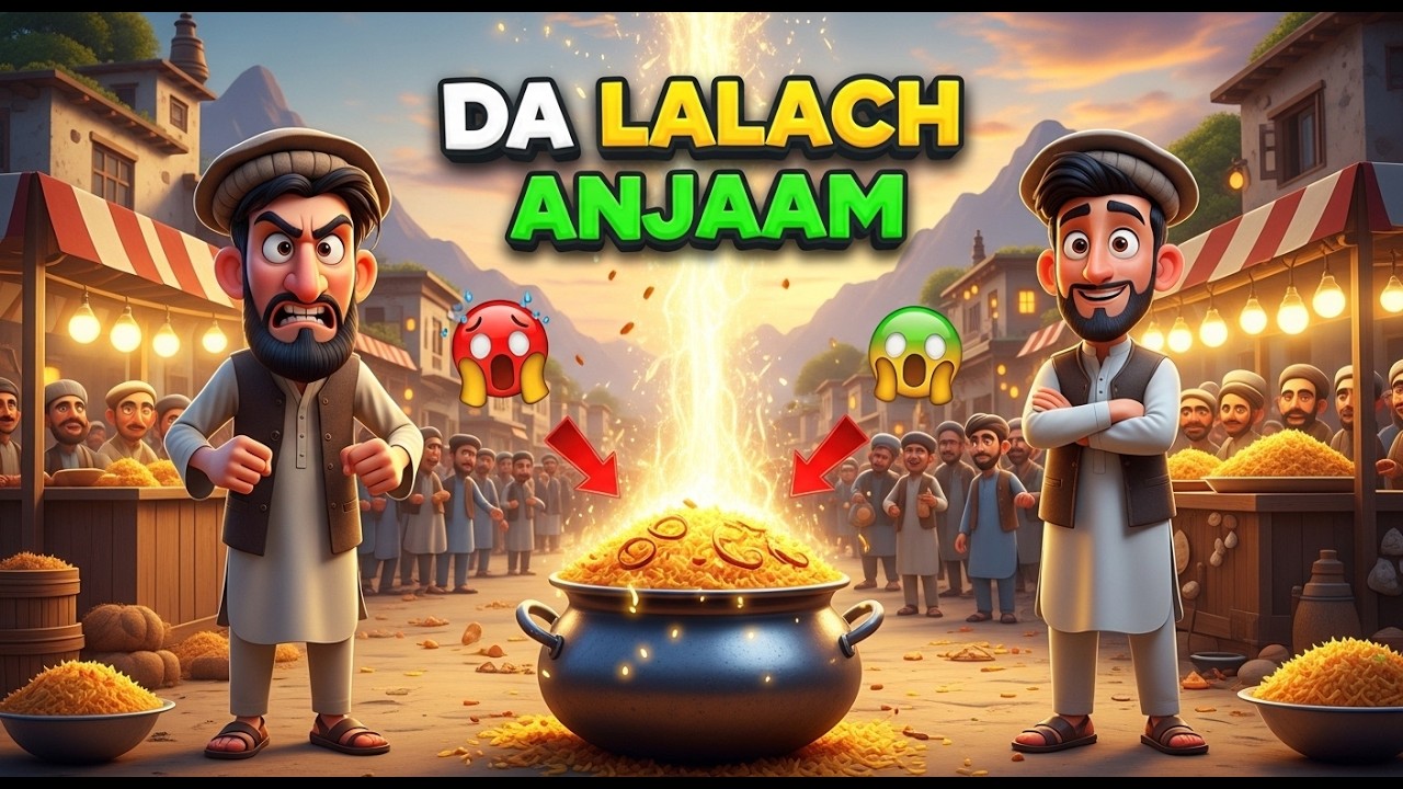 Lalach ka Anjaam 😱 |  د لالچ بد انجام  |  Pashto Moral Story🔥
