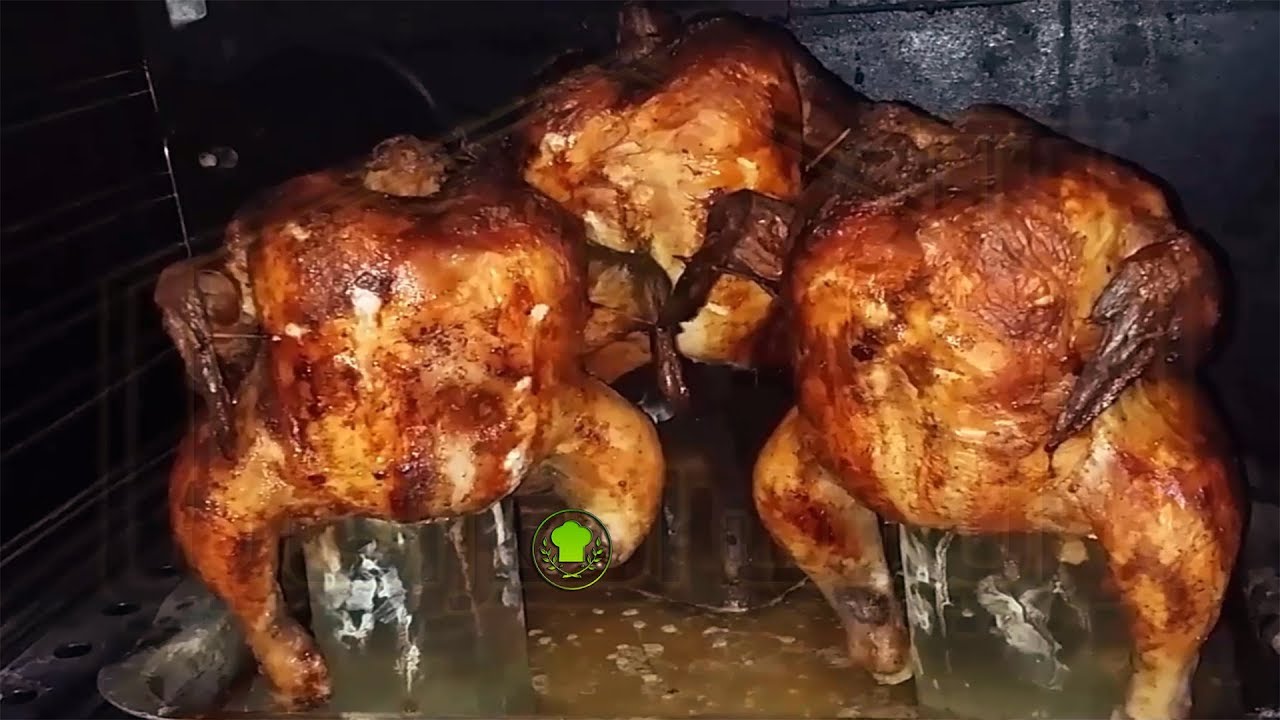 دجاج مشوي طريقة غريبة ونتيجة روعة دجاجة البطل