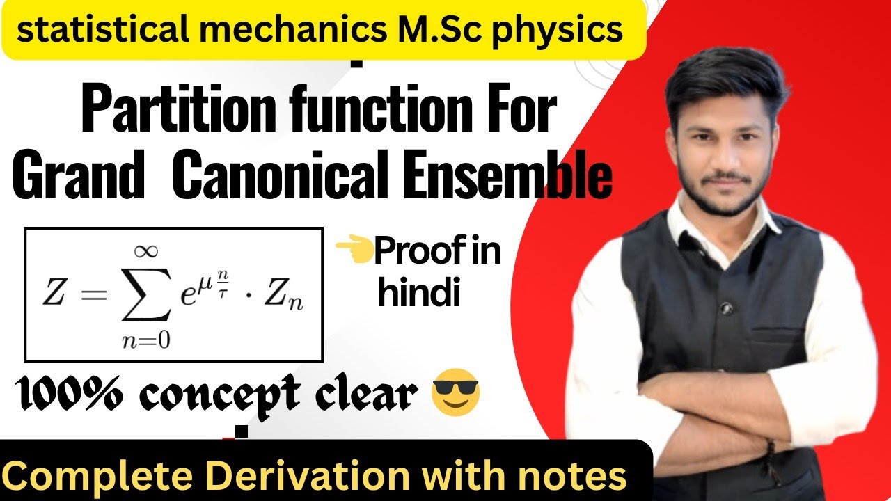 Partition function for Grand Canonical ensemble ||statistical mechanics || Msc fy