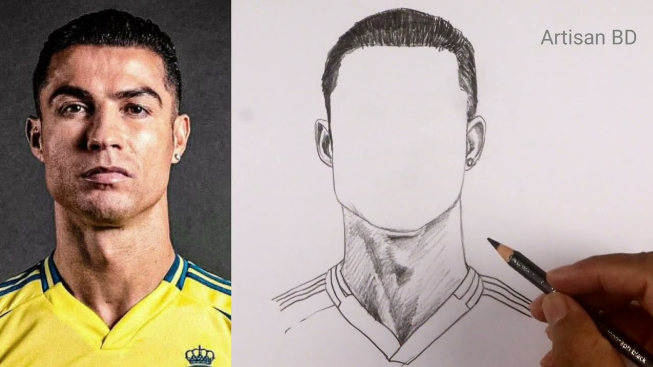 Get READY to WOW With This EASY Cristiano Ronaldo Portrait Drawing