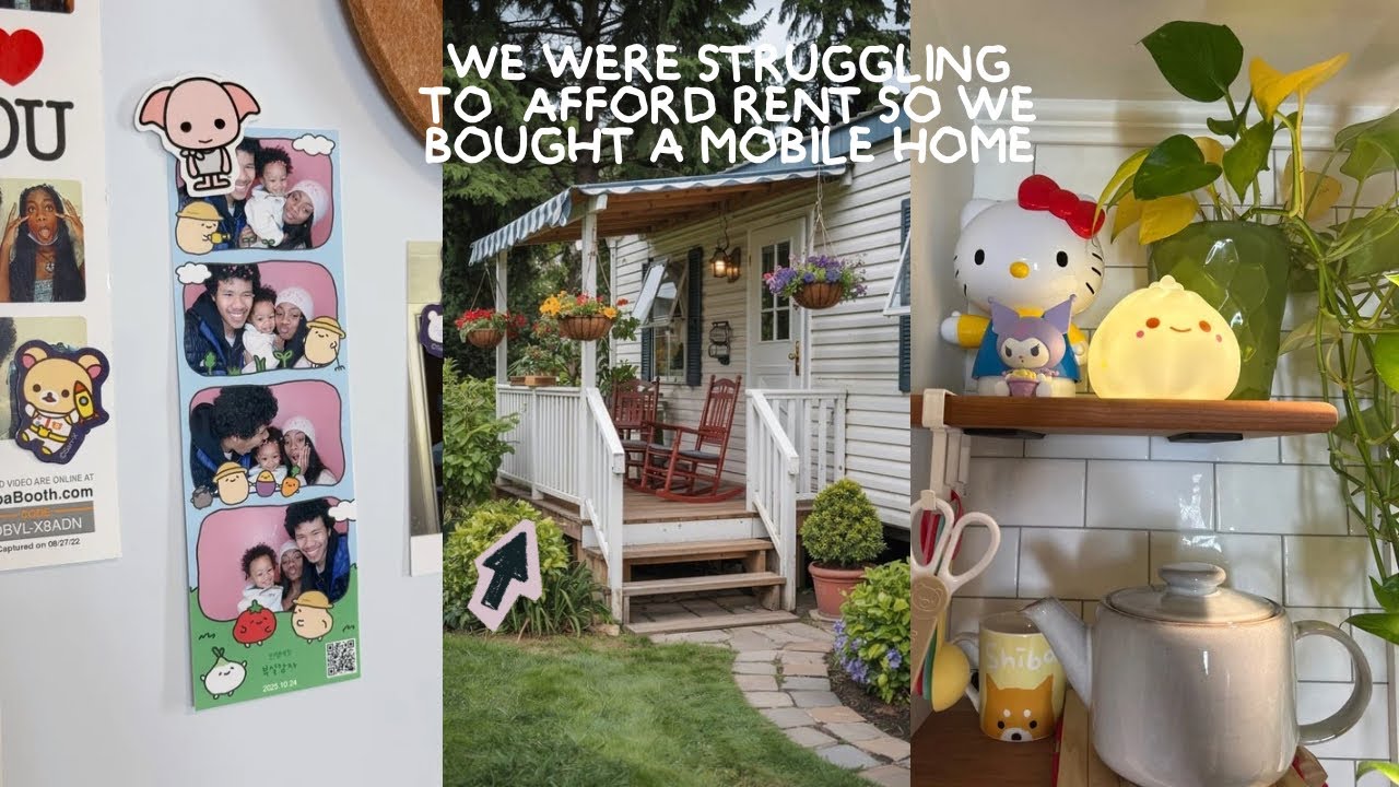 we were struggling to afford rent so we bought a mobile home (3 months in) | vlog #1 