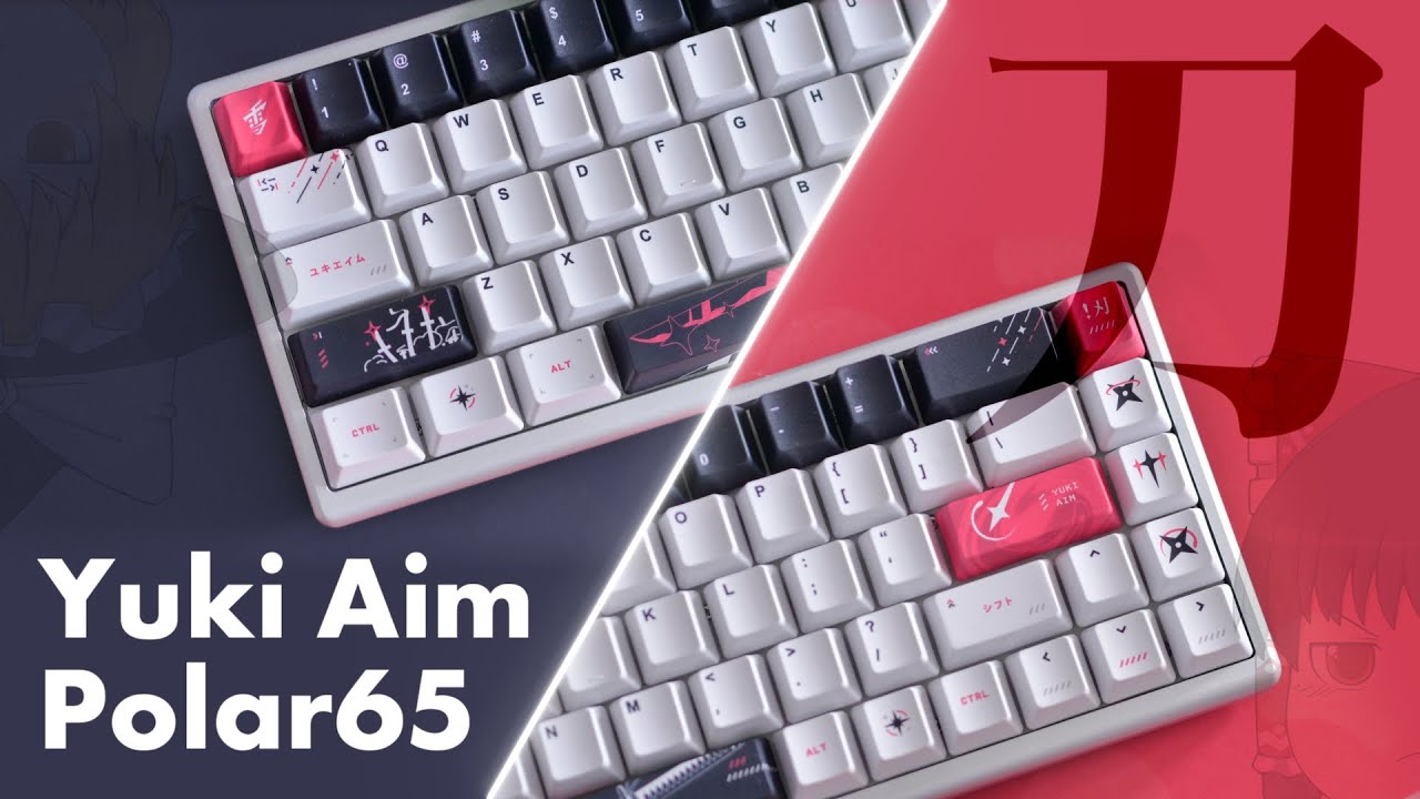 【Yuki Aim】タイピング音よし！かっこかわいいラピッドトリガーキーボード Yuki Aim Polar65 Katana エディションを紹介します！
