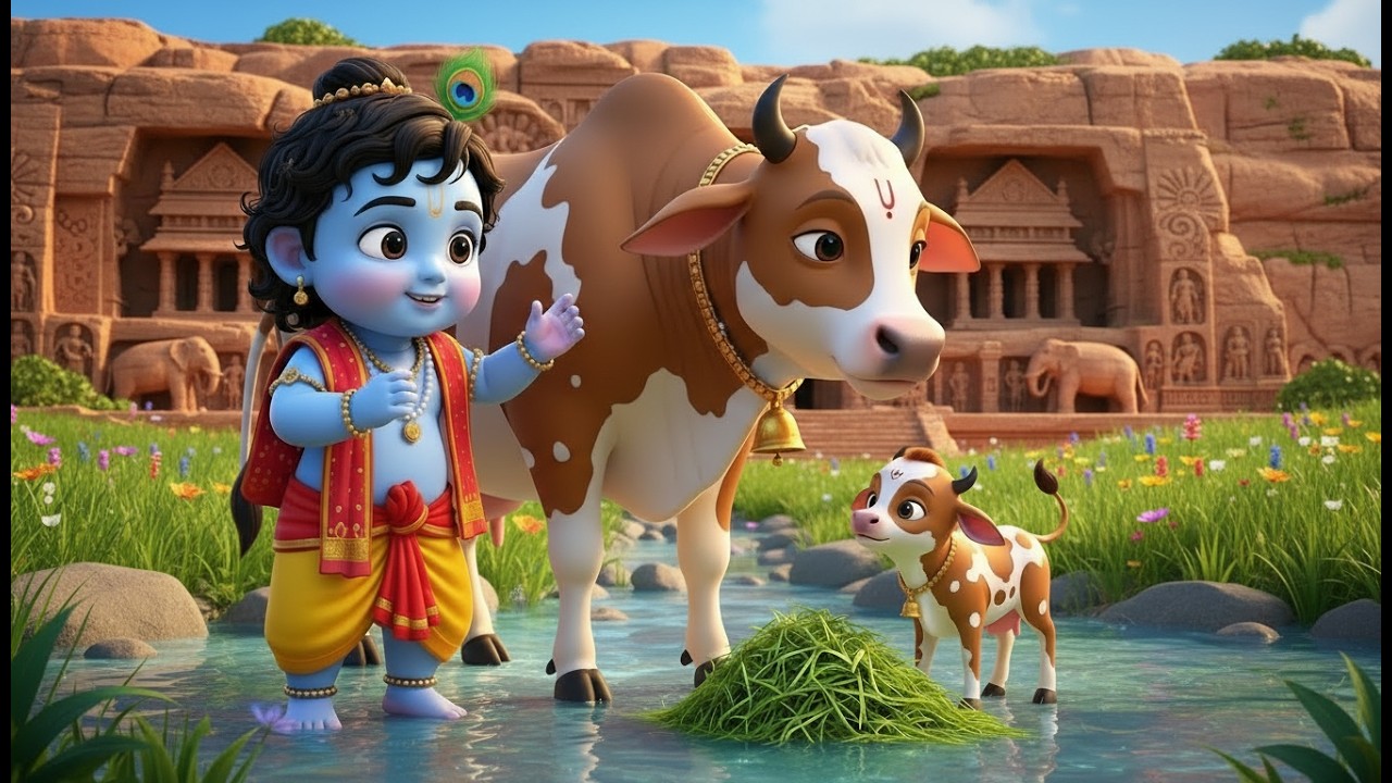 छोटी छोटी गैया छोटे छोटे ग्वाल। Choti Choti Gaiya Chote Chote Gwal। #kanha #krishna #krishnabhajan