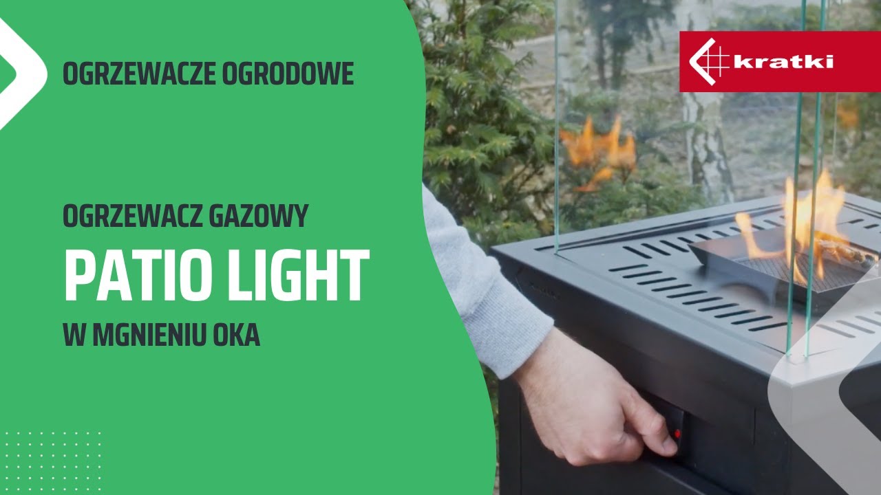 Ogrzewacz gazowy Patio Light w mgnieniu oka