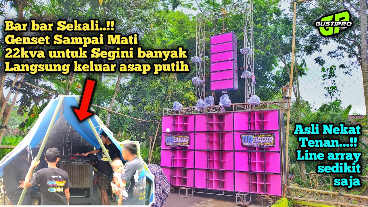 Nekat, Genset 22 kva langsung mati dipakai 12 subwoofer