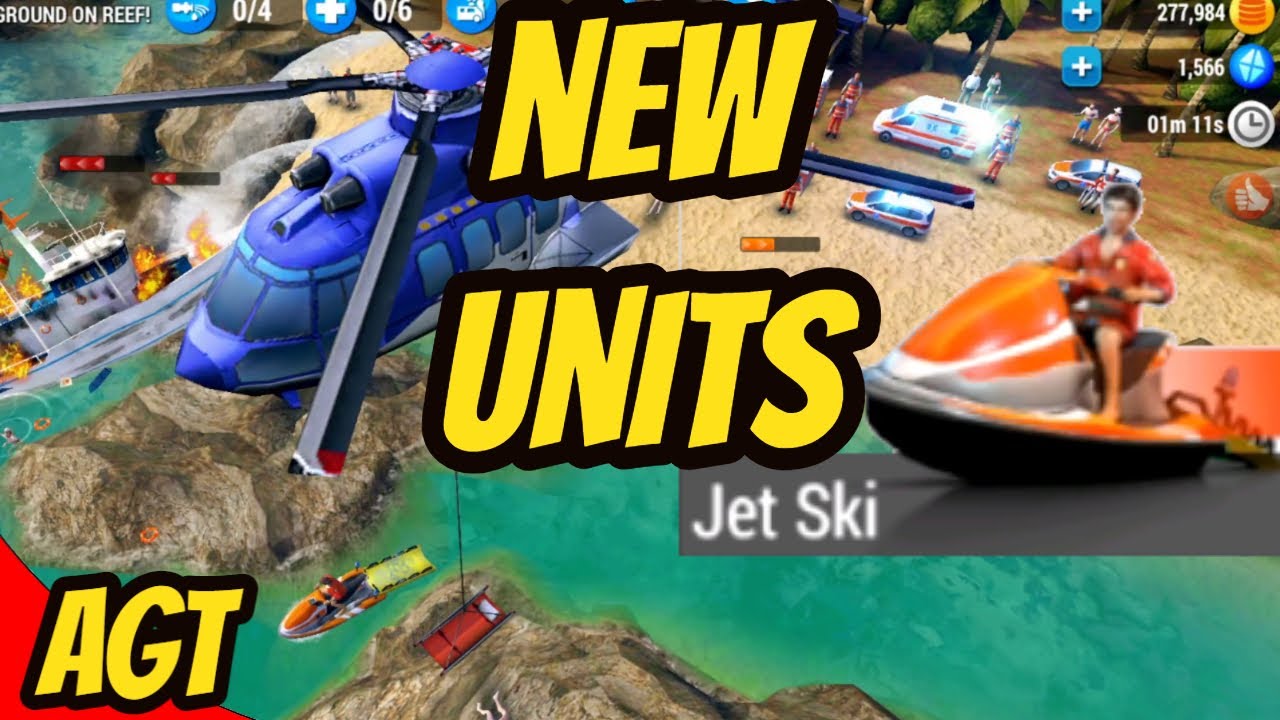Emergency HQ - Android Gameplay 152 - New Rescue Units - Ship Runs Aground on Reef