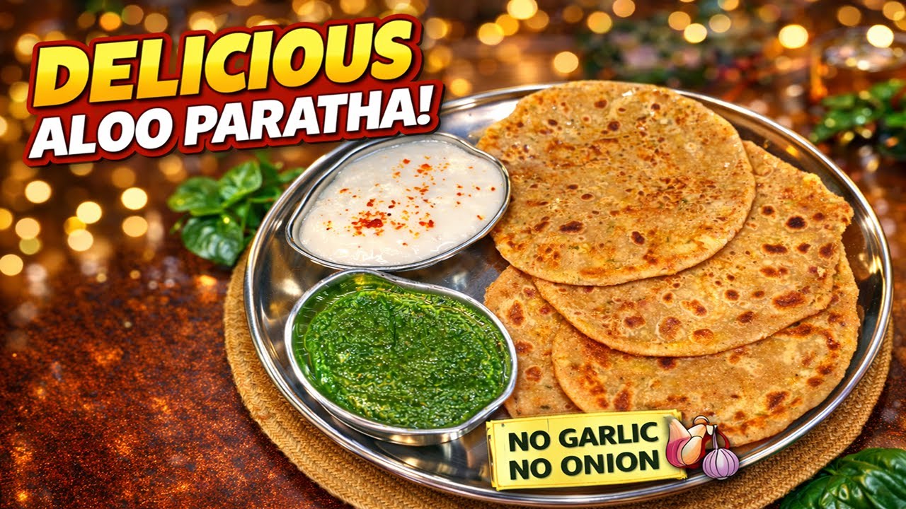 Aloo Paratha Recipe | No Onion No Garlic | Single Loi Soft & Crispy Paratha