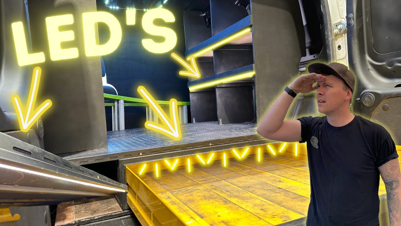 van restoration part 4 - LED lights in racking