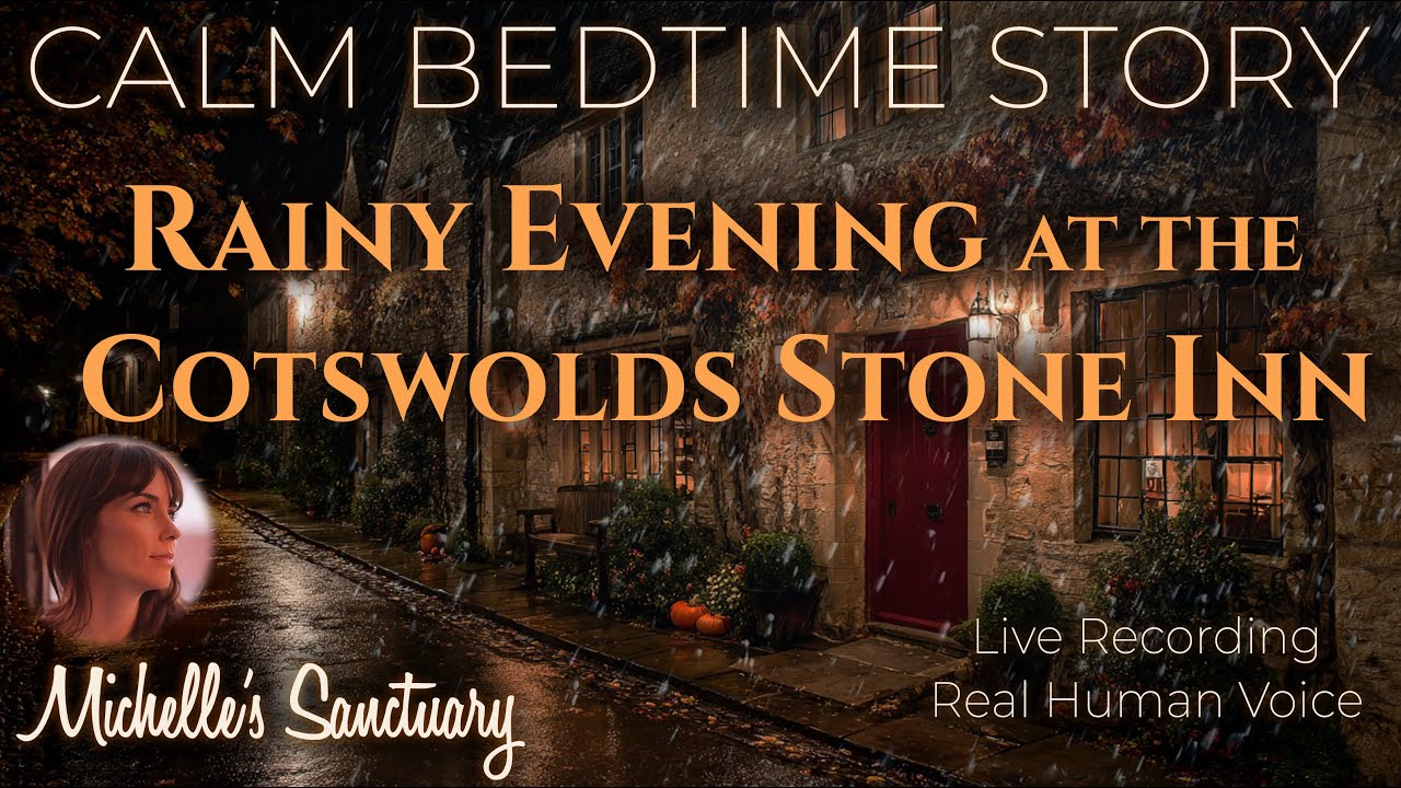 Deep Sleep Story 💤 RAINY EVENING AT THE COTSWOLDS STONE INN ✨ Bedtime Story (Female Voice, Rain)