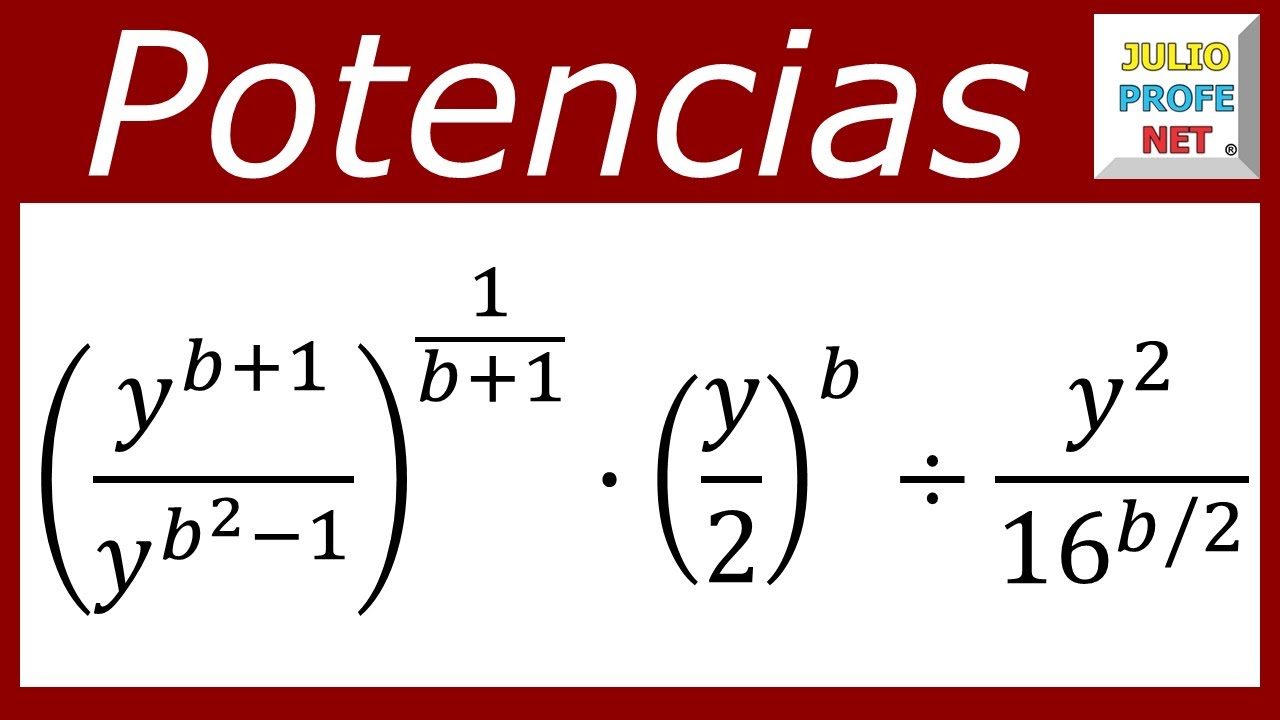 Simplificar expresiones algebraicas con potencias | Ej. 1 #julioprofe