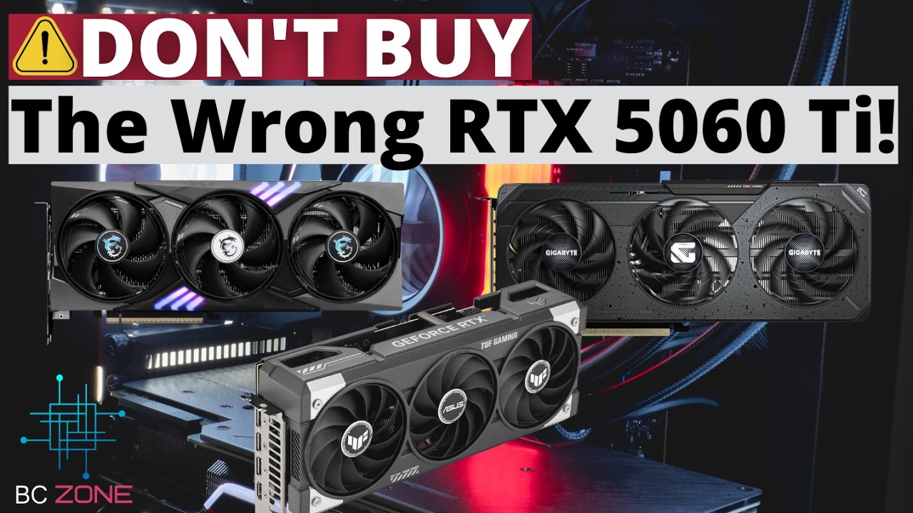 Лучшие видеокарты RTX 5060 Ti (осень 2025 г.) 🔥 ASUS против Gigabyte против MSI