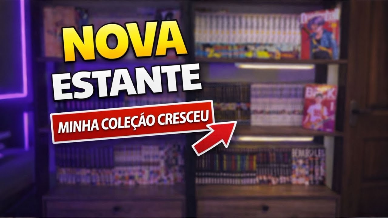 Comprei MAIS UMA estante pra minha coleção de mangás!