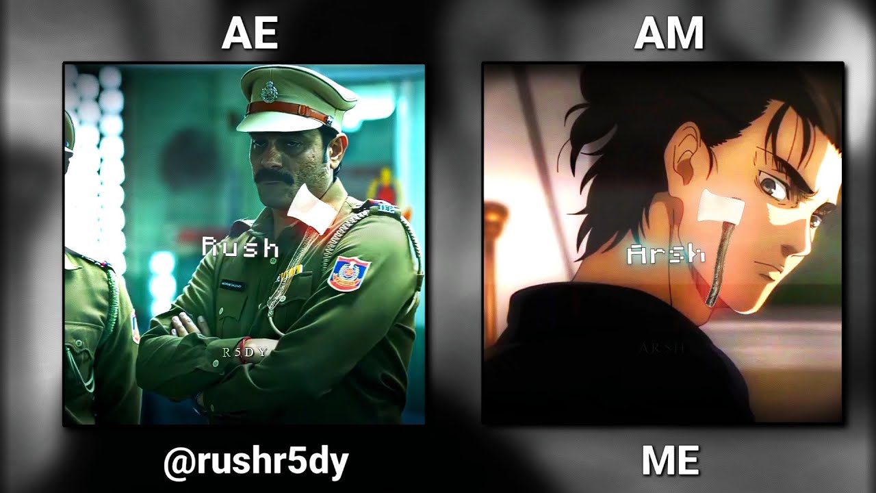 After Effects VS Alight Motion . ( preset + axe intro) - @rushr5dyedit177 remake edit . 😜🤪