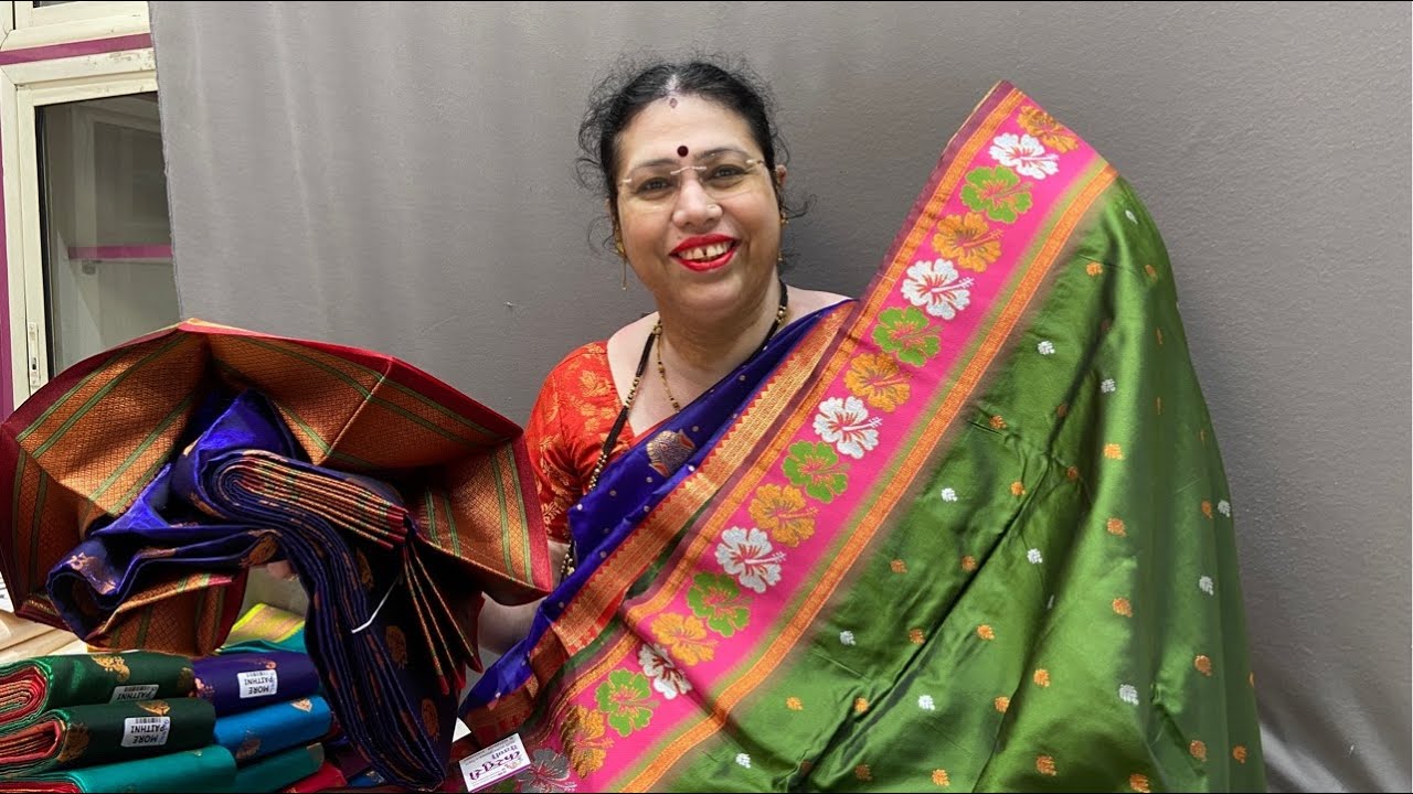 Akrelink paithani  of Kasturi Paithani Yeola