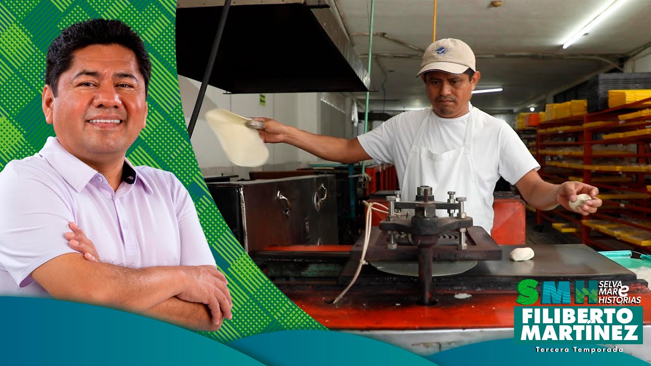 La PRIMERA fábrica de TORTILLAS DE HARINA en CANCÚN | Filiberto Martínez