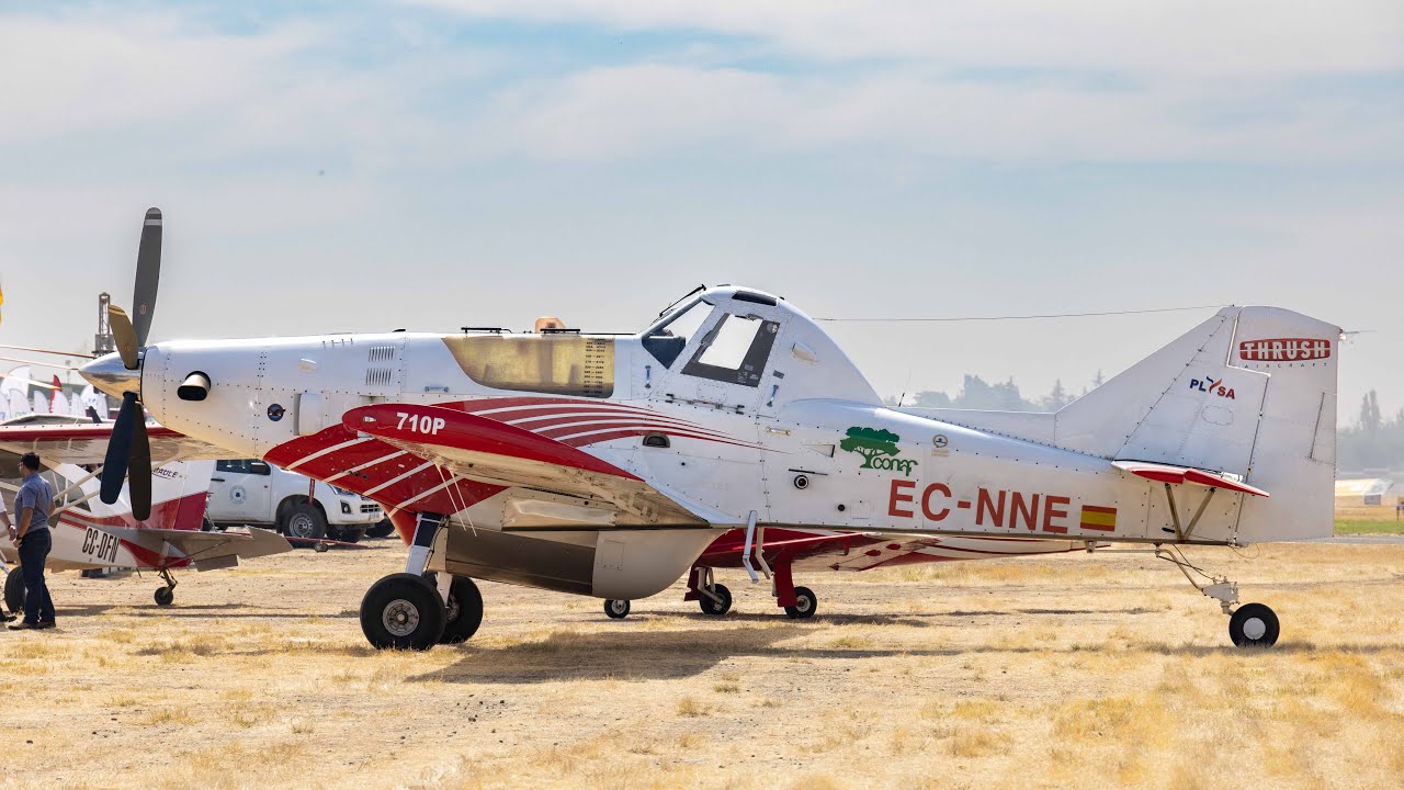 Thrush S2R T-660 Landing - Take Off & Low Pass  
