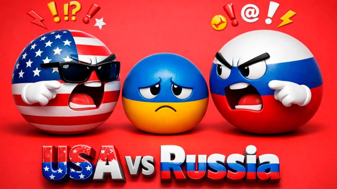 USA and Russia Started Arguing | 3D Countryballs