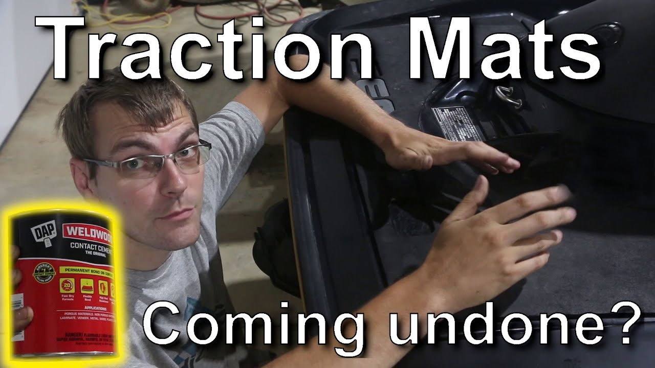 HOWTO: Glue traction mats back down on your PWC, Boat, etc