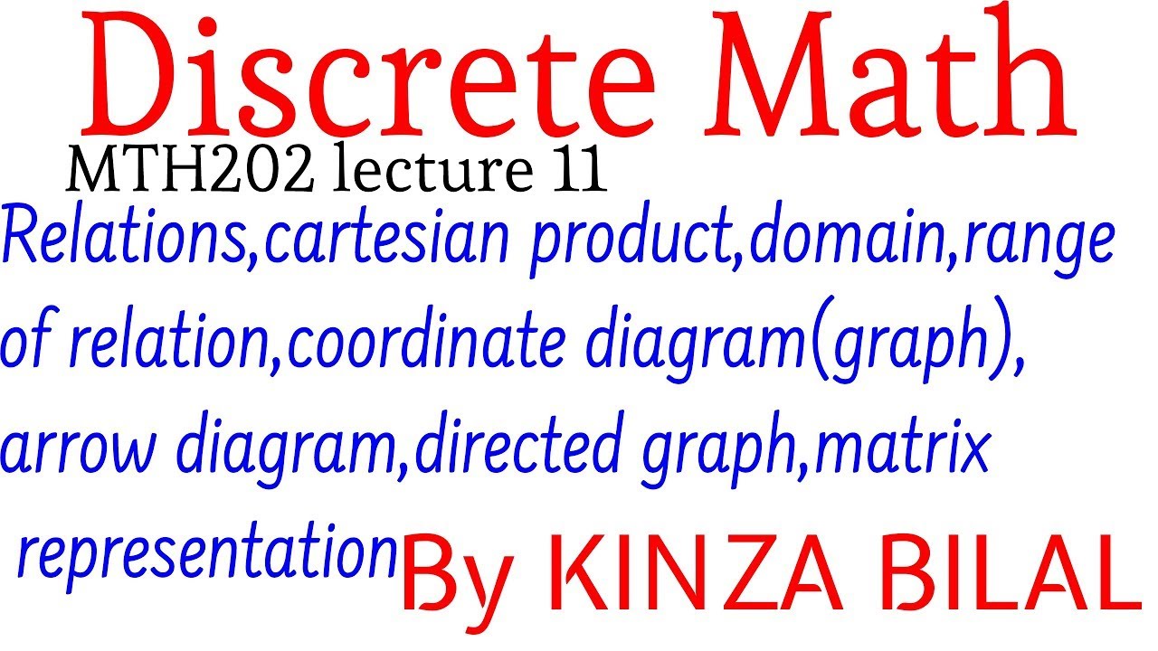 Discrete Math #11 | Relations | Kinza Bilal
