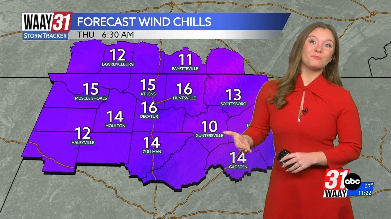 Cold has settled into the Tennessee Valley, but it won't last long