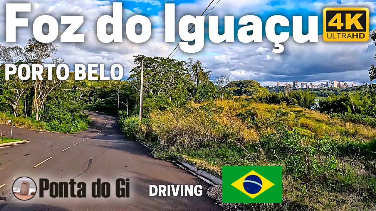 Região do Bairro PORTO BELO en FOZ DO IGUAZÚ #driving TOUR  virtual ESTADO DE PARANÁ - BRASIL 