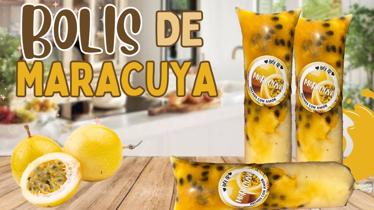 BOLIS sabor  MARACUYA CREMOSITOS  receta para NEGOCIO #maracuya #bolisgourmet #emprendimiento