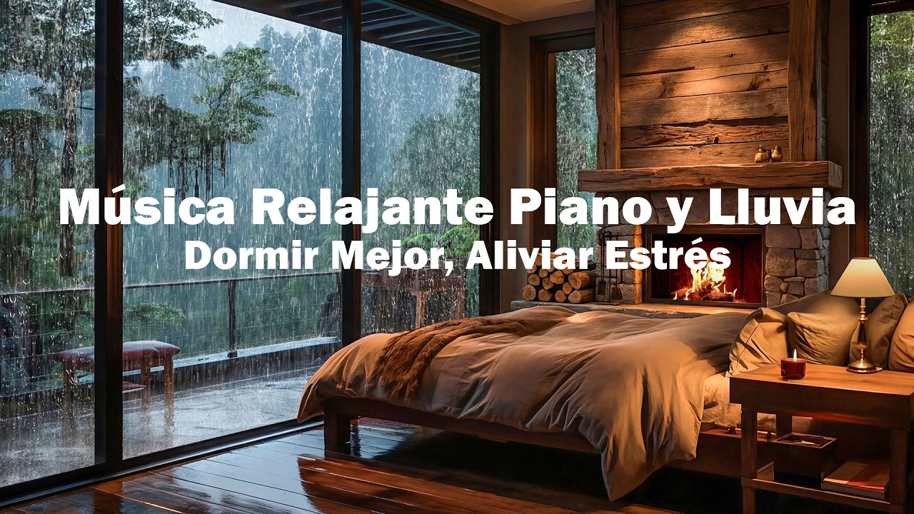 Música Relajante para Dormir – Lluvia Nocturna y Piano Calmante para Reducir Estrés y Ansiedad