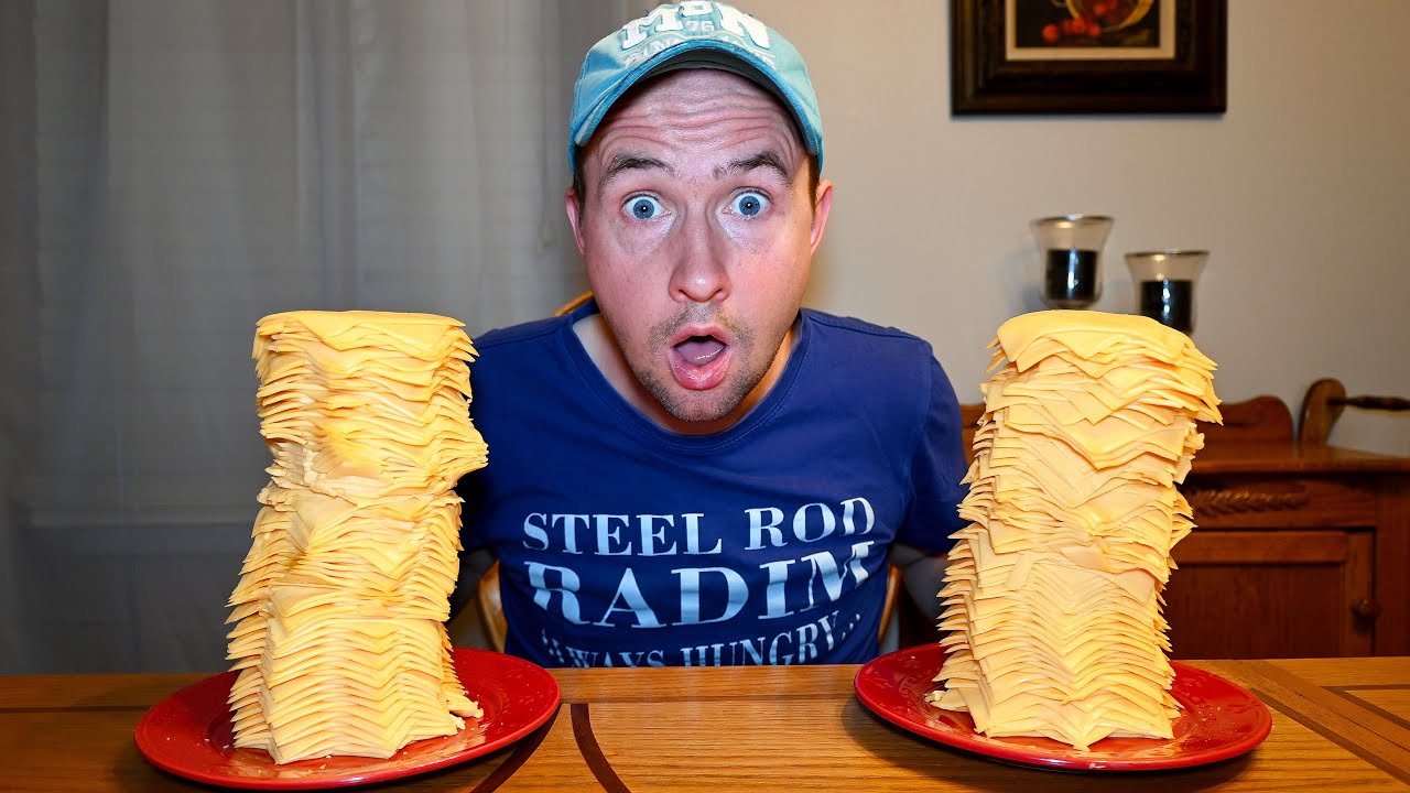 200 Cheese Slices Challenge For 200k Subscribers (10000 Calorie Challenge)