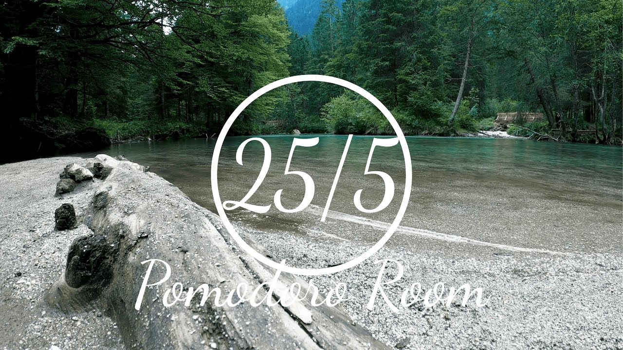 Focus by the Lake: Birdsong & Flowing Water Ambience | Pomodoro Study Session
