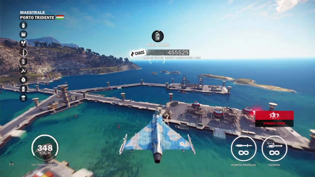 Just Cause 3 - CS7 Thunderhawk gameplay [Plane]
