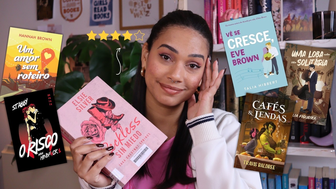 As leituras do mês de Fevereiro 📚🌼romance e fantasia | Miriã Mikaely