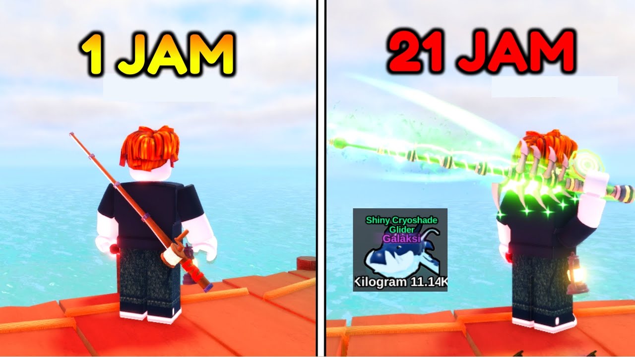 NOOB TO PRO 21 JAM LANGSUNG DAPAT GHOSTFIN ROD DI FISH IT ROBLOX