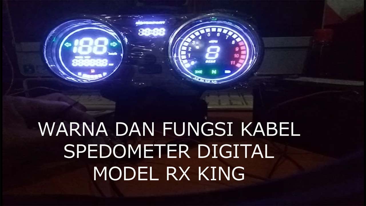 Warna dan fungsi kabel spedometer digital model rx king