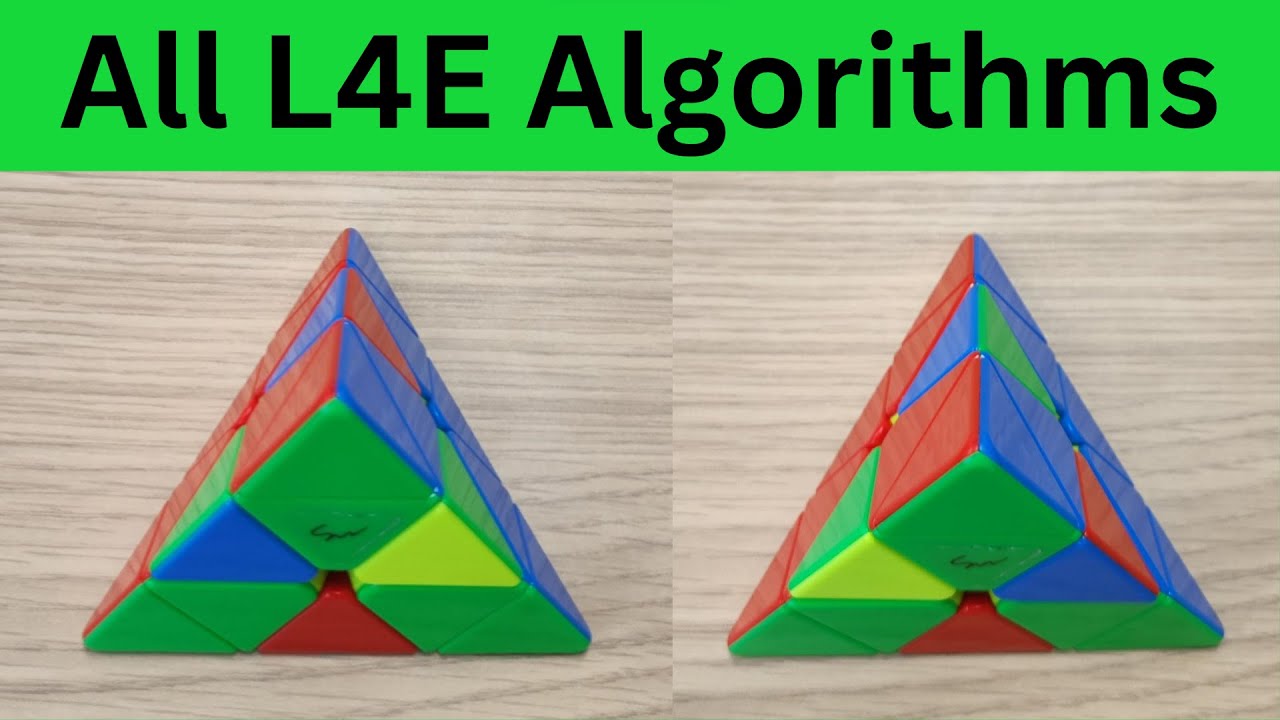 Pyraminx: все алгоритмы L4E (+Fingertricks)