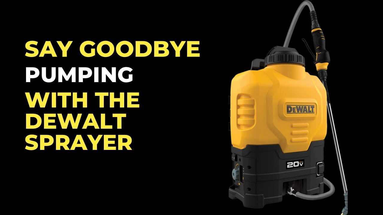 dewalt backpack sprayer quick review