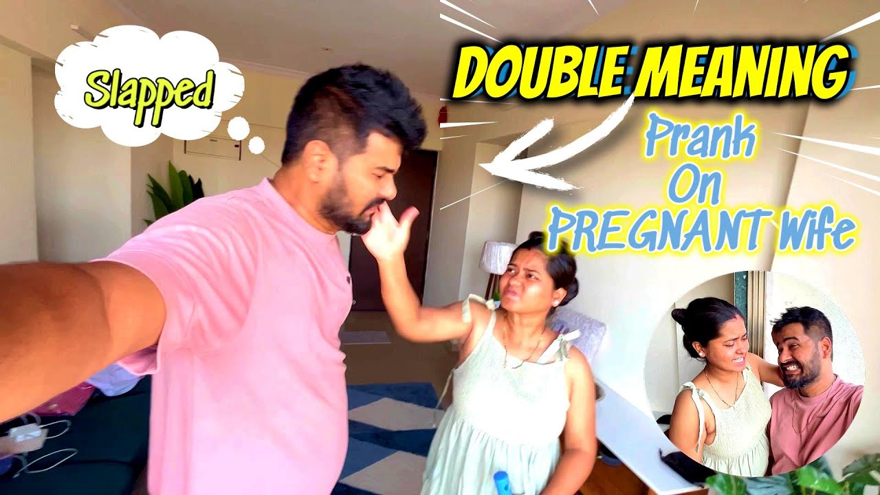 DOUBLE MEANING PRANK ON MY PREGNANT WIFE 🤣 *Gone Super Wrong* 😆