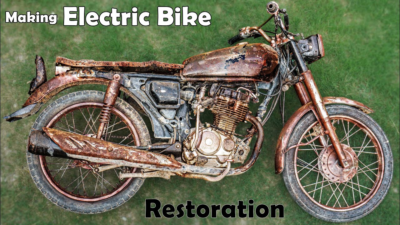 Restoration Honda 125cc Motorcycle to Electric Bike Conversion | Part 1