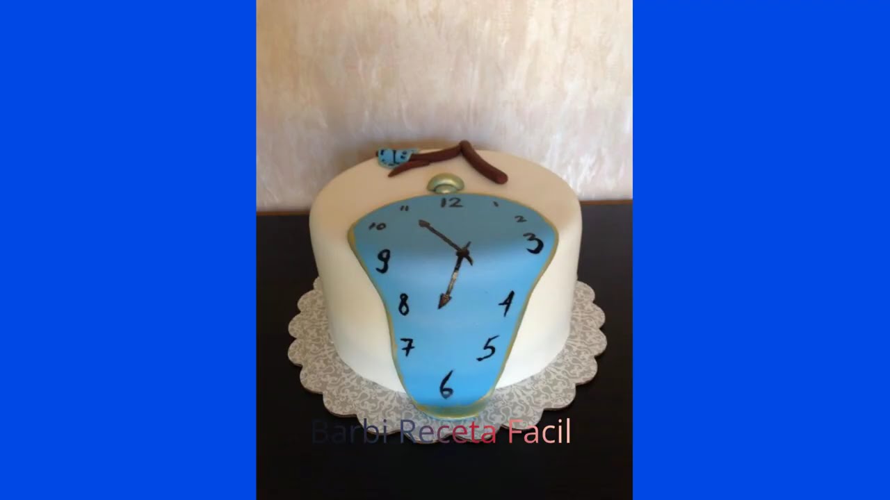 pastel del reloj 2