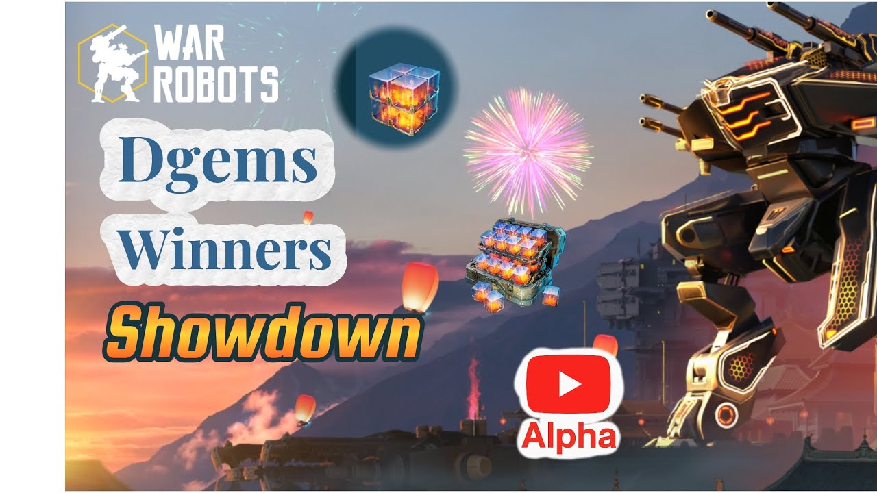 Dgems Giveaway winners showdown | War Robots #wr #warrobots #alphawr
